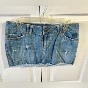 ANA jean mini skirt womans size 10 denim